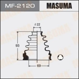 Пильник ШРУС внутрішнього Toyota Corolla (00-06), RAV 4 (00-05) Masuma MF2120