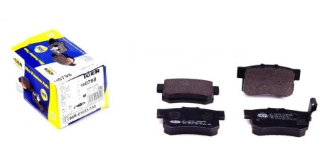 Комплект тормозных колодок, дисковый тормоз ICER 180798 (фото 1)