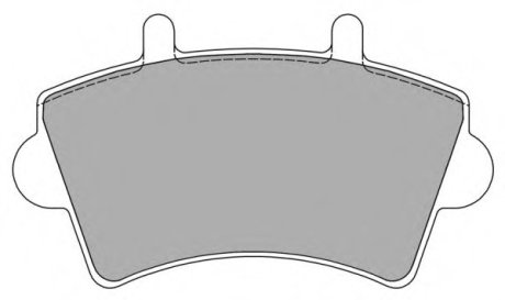 Комплект гальмівних колодок, дискове гальмо Fremax FBP-1224