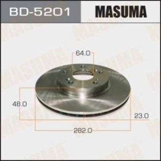 Диск тормозной - Masuma BD-5201