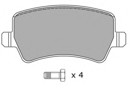 Комплект тормозных колодок дисковый тормоз - Fremax FBP1497 (фото 1)