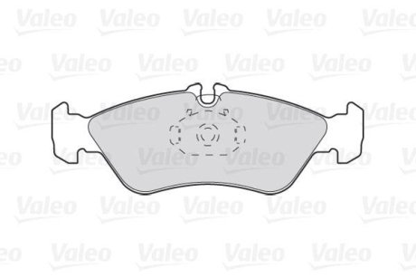 Колодки тормозные задние VALEO 301046 (фото 1)