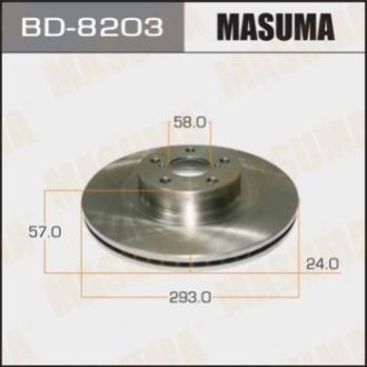 Диск гальмівний - Masuma BD-8203 (фото 1)