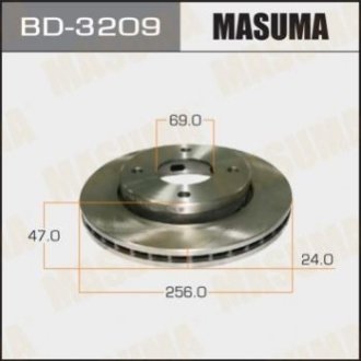 Диск тормозной COLT 05- - Masuma BD-3209 (фото 1)