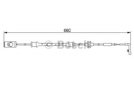 Сигнализатор, износ тормозных колодок Bosch 1 987 474 972 (фото 1)