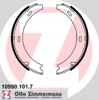 Колодки гальмівні барабанні к-кт A1244200320 Otto Zimmermann GmbH 109901017 (фото 1)