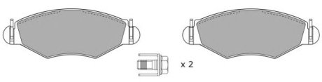 Комплект тормозных колодок, дисковый тормоз Fremax FBP-1083-01