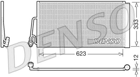 Конденсер MINI Cooper 07- Denso DCN05102 (фото 1)