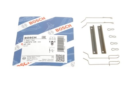 Монтажный к-кт тормозных колодок Bosch 1987474135