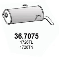Глушник вихлопних газів кінцевий ASSO 36.7075 (фото 1)