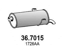 Глушник вихлопних газів кінцевий ASSO 36.7015 (фото 1)
