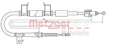Трос стояночного тормоза METZGER 176053 (фото 1)