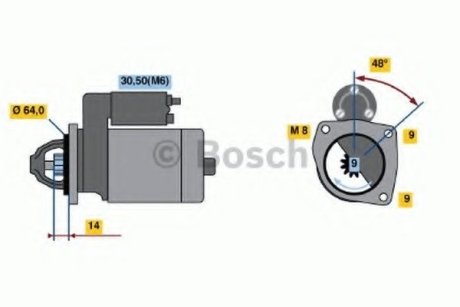 Стартер Bosch 0001137001 (фото 1)