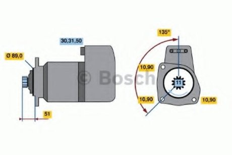 Стартер Bosch 0001416030 (фото 1)
