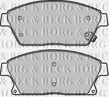 Колодки тормозные дисковые, комплект BORG & BECK BBP2228 (фото 1)