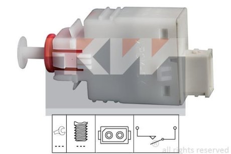 Выключатель фонаря сигнала торможения KW 510110 (фото 1)