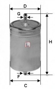 Фильтр топливный Sofima S1611B