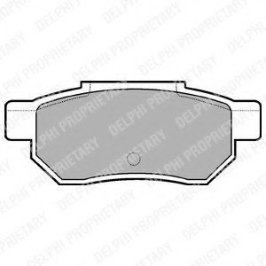 Комплект тормозных колодок, дисковый тормоз DELPHI LP772 (фото 1)