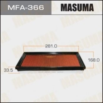 Повітряний фільтр - Masuma MFA366 (фото 1)