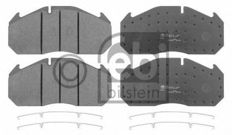Комплект тормозных колодок, дисковый тормоз FEBI 16562