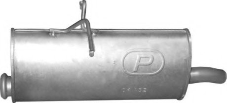 Глушитель алюм. сталь, задн. часть Citroen Berlingo/Peugeot Partner 1.6 HDi/2.0 Polmostrow 04.132 (фото 1)