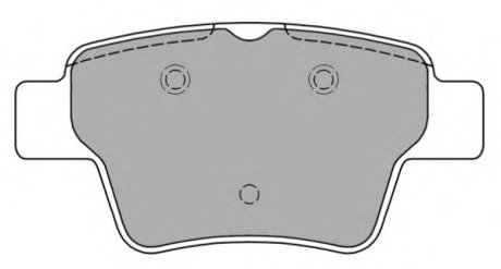 Комплект тормозных колодок, дисковый тормоз Fremax FBP-1404 (фото 1)