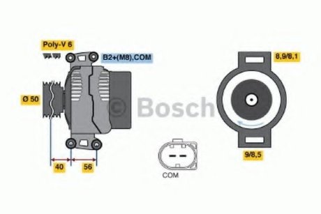 Генератор - Bosch 0 986 047 650 (фото 1)