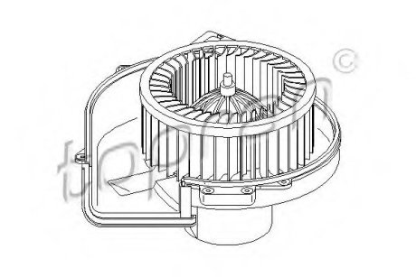 Електродвигун, вентиляція салону - Topran (Hans Pries) 111981 (фото 1)