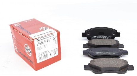 Комплект тормозных колодок, дисковый тормоз Otto Zimmermann GmbH 23959.175.1