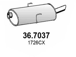 Глушитель выхлопных газов конечный ASSO 36.7037 (фото 1)