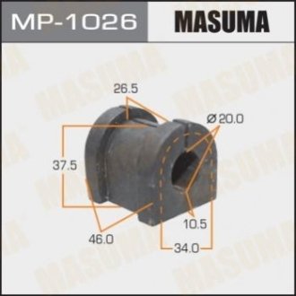 Втулка гумова спу Masuma MP1026 (фото 1)