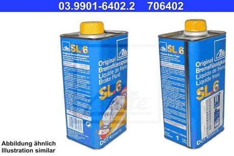 Жидкость тормозная для систем ESP ASR 1L ATE 03.9901-6402.2
