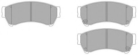 Комплект тормозных колодок, дисковый тормоз Fremax FBP-1524 (фото 1)
