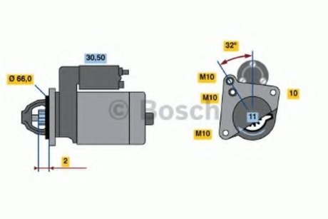 Стартер - Bosch 0 001 108 182