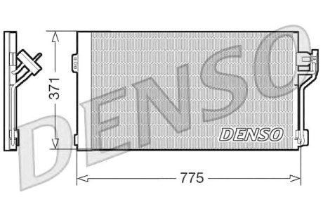 Конденсатор кондиціонера MB W639 Denso DCN17050