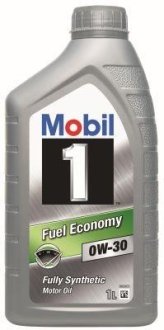 Олія моторна fuel economy 0w-30 (синтетична, 1л) Mobil 1 143081 (фото 1)