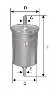 Фільтр паливний FORD "1,6-2,0 "99-04 Sofima S1769B (фото 1)