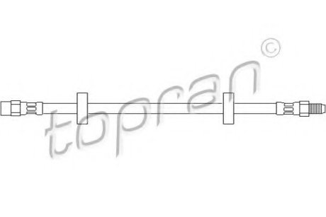 Шланг тормозной - Topran (Hans Pries) 102635 (фото 1)