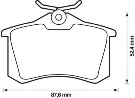 Комплект тормозных колодок, дисковый тормоз JURID 573032J (фото 1)