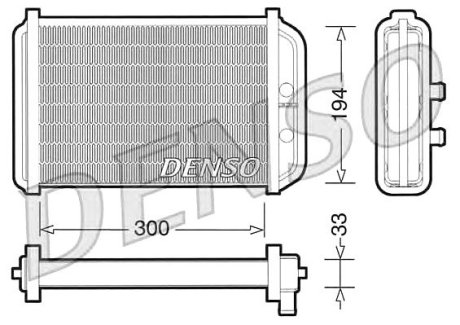Теплообменник, отопление салона Denso DRR09033