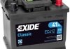 Стартерная аккумуляторная батарея; Стартерная аккумуляторная батарея EXIDE EC412 (фото 1)