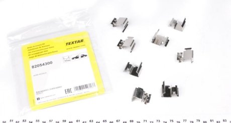 Комплектующие, колодки дискового тормоза TEXTAR 82054300 (фото 1)