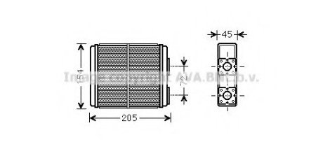 Радиатор печки - QUALITY COOLING AVA Cooling Systems OL6403 (фото 1)