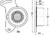 Пристрій для натягу ременя, ремінь ГРМ Ashika 45-05-500 (фото 2)
