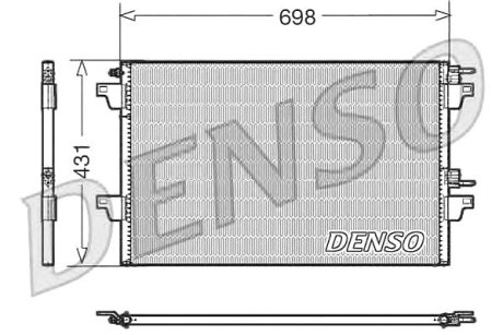 Радиатор кондиционера Denso DCN23022