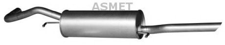 Глушитель выхлопных газов конечный ASMET 06018 (фото 1)