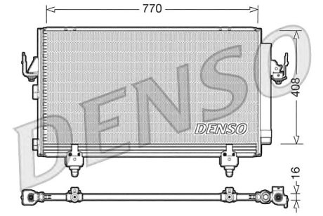 Конденсатор TO RAV4 II 1.8VVTi - 2.0D-4D - 2.0VVTi Denso DCN50031 (фото 1)