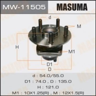 Ступичный узел - Masuma MW-11505