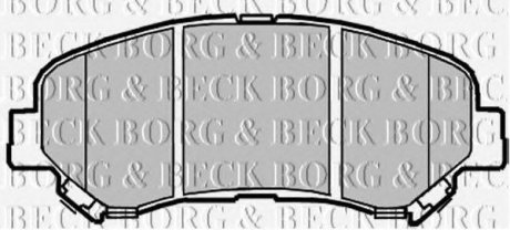 Колодки дискові гальмові, комплект BORG & BECK BBP2084