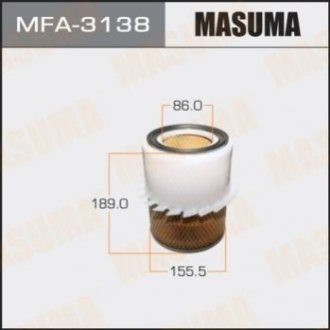 Воздушный фильтр А- 3015 (1_18) б - Masuma MFA3138